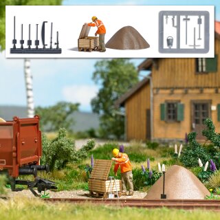 Busch 7967 A-Set:Gleisbauarbeiter Ep. V Spur H0