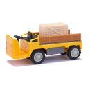 Busch 210010024 E-Karre Balkancar mit Holzkiste, gelb,...