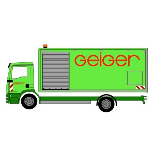 Herpa 952736 MAN TGL E6c Koffer-LKW, Geiger  Maßstab: 1:87