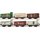 BRAWA 50871 Spur H0 6-tlg. Displayset "Ostalgische Markengeschichte, DR, Ep. III + IV, DC-Wagen