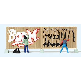 Preiser 10334 Graffiti-Künstler  Spur H0