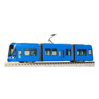 LEMKE K14805-1 Moderner Straßenbahn-Gelenktriebwagen, Ep.V-VI, blau  Spur N