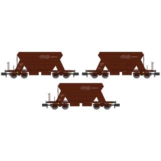 Lemke LC66305 3er Set Schüttgutwagen RAG, Ep. IV-V  Spur N