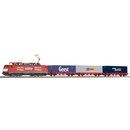 Piko 97908 Spur H0 Start-Set NS BR 189 mit 3 Containerwagen