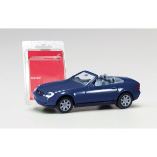 Herpa 012188-007 MiKi MB SLK Roadster, saphirblau  Maßstab 1:87