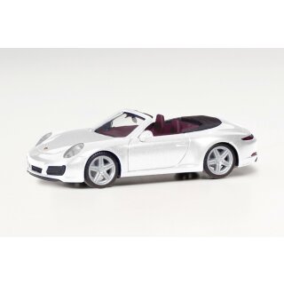 Herpa 038843-002 Porsche 911 Carrera 2 Cabrio, carraraweiß metallic  Maßstab 1:87