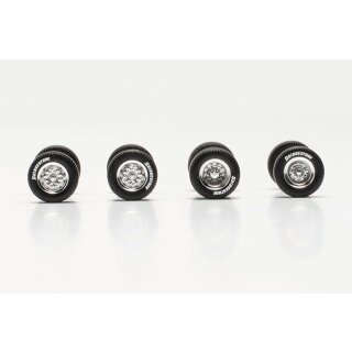 Herpa 054317 ZB Radsatz Chrom, BRIDGESTONE  Maßstab 1:87