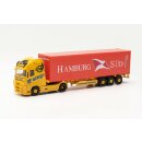 Herpa 316347 Volvo FH Gl. XL 2020 Container-Sattelzug,...