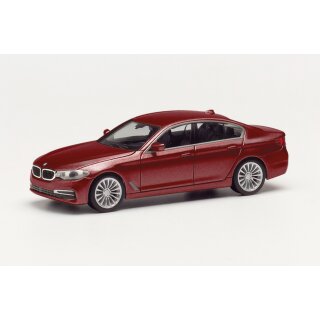 Herpa 430692-005 BMW 5er Limousine, rot metallic  Maßstab 1:87