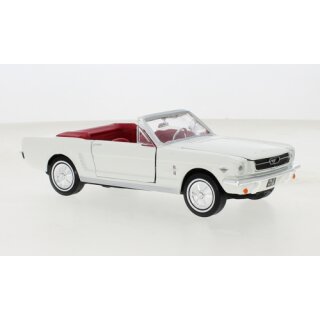 MOTORMAX MOM79852  Ford Mustang Convertible, James Bond Series, 1964, weiß  Maßstab 1:24