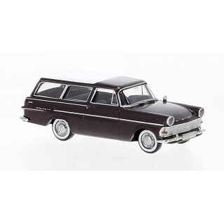 Brekina 20138 Opel P2 Caravan, dunkelrot  Maßstab: 1:87