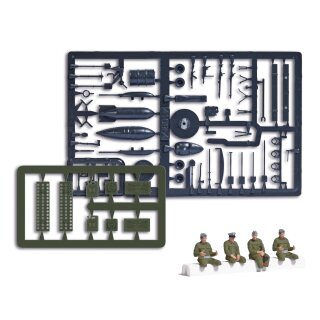 Busch 1937 4 NVA Soldaten sitzend Maßstab 1:87