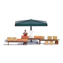 Busch 7915 A-Set: Marktstand Gemüse  Spur H0