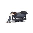Busch 12450 A-Set: Lore schieben  Spur H0