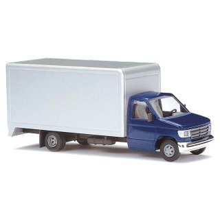 Busch 89116 Ford E 350 Kasten, Blau/Lichtgrau, 1992  Maßstab 1:87