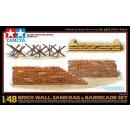 Tamiya 300032508 1:48 WWII Diorama-Set Mauern&