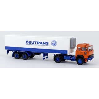 *Brekina 83286 Magirus 310 D 16 Kühlkoffer-Sattelzug, Deutrans Maßstab: 1:87
