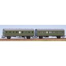 Schirmer 70005 2er Set Einheits-Abteilwagen, DR, Ep.III...