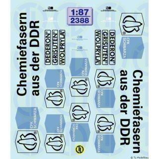 TL Decals 2388  Chemiefasern aus der DDR  Maßstab 1:87