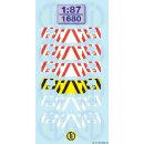 TL Decals 1680  Warnstreifen für MB-MP3 Stossstangen...