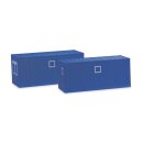 Herpa 053600-003  Baucontainer, blau, 2 Stück...
