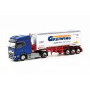 Herpa 315821 DAF XG+ Drucksilo-Sattelzug, Greiwing...