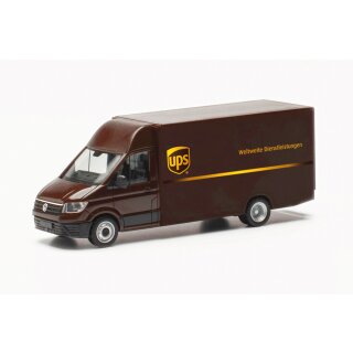 Herpa 097321 VW Crafter Paketverteilerfahrzeug, UPS  Maßstab 1:87