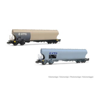 *Hornby HN9734 2er Set Schwenkdachwagen für Getreide, VTG, Ep.VI  Spur TT