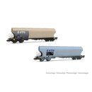 *Hornby HN9734 2er Set Schwenkdachwagen für...