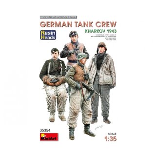 MiniArt 550035354 Maßstab: 1:35 Fig. Dt. Panzer Crew (4) Ka.43 Res.