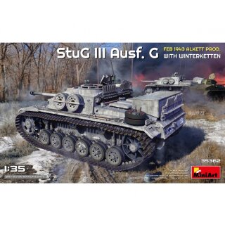 MiniArt 550035362 Maßstab: 1:35 Dt. STUG III Ausf.G 1943 WK Alkett