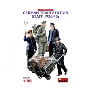MiniArt 550038010 Maßstab: 1:35 Fig. Dt. Bahnhofspersonal 1930-40s (4)