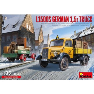 MiniArt 550038051 Maßstab: 1:35 Dt. Transport-LKW  MB L1500S 1,5t
