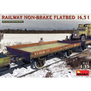 MiniArt 550039004 Maßstab: 1:35 Flachbett-Waggon 16,5t ungebremst