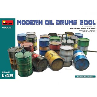 MiniArt 550049009 Maßstab: 1:48 Ölfässer 200L Modern (21)