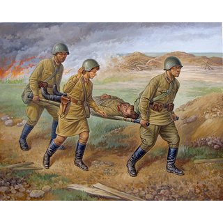 Zvezda 926152 1/72 WWII sowjetisches Sanitätspersonal 1941-42