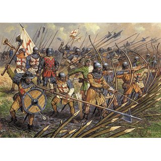 Zvezda 928060 1/72 englische Infanterie, 100 jähriger Krieg