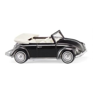 Wiking 079406 VW Käfer 1200 Cabrio - schwarz  Maßstab 1:87