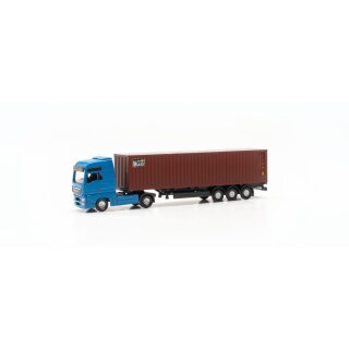 Herpa 066839  MAN TGX XXL Container-Sattelzug, Beacon  Maßstab 1:160