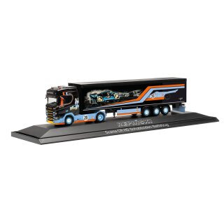 Herpa 122283 Scania CR 20 HD Schubboden-Sattelzug, Repinski/Le Mans (PL)  Maßstab 1:87