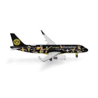 *Herpa 536981 Airbus A320 Eurowings, BVB Fanairbus  Maßstab 1:500