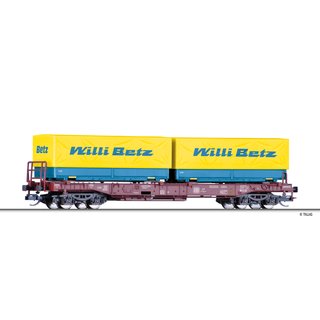 Tillig 18158 Taschenwagen mit Wechselpritschen, Willi Betz, DB, Ep.IV  Spur TT