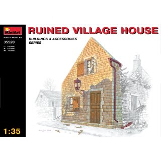 MiniArt 550035520 Maßstab: 1:35 Zerstörtes Dorfhaus