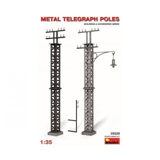 MiniArt 550035529 Maßstab: 1:35 Telegraphenmasten Metall