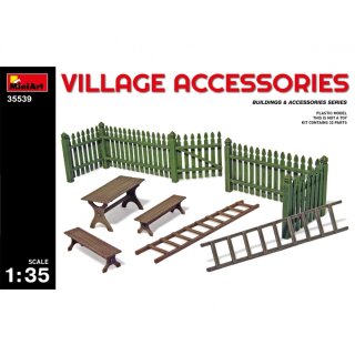 MiniArt 550035539 Maßstab: 1:35 Zubehör-Set Dorf