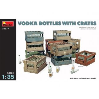 MiniArt 550035577 Maßstab: 1:35 Vodkaflaschen mit Holzkisten