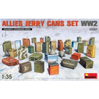 MiniArt 550035587 Maßstab: 1:35 WW2 Kanister-Set Alliier