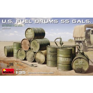 MiniArt 550035592 Maßstab: 1:35 US Kraftstofffässer 55 Gal. (12)