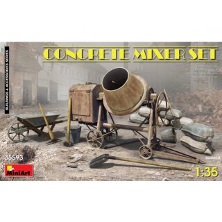 MiniArt 550035593 Maßstab: 1:35 Betonmischmaschine m. Zubehör