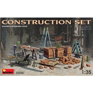 MiniArt 550035594 Maßstab: 1:35 Baustellen-Set m. Zubehör